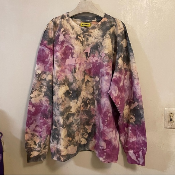 Urban Outfitters Sweatshirt Tie Dye Cosmo Crew Neck Large NWT Market - Picture 10 of 14